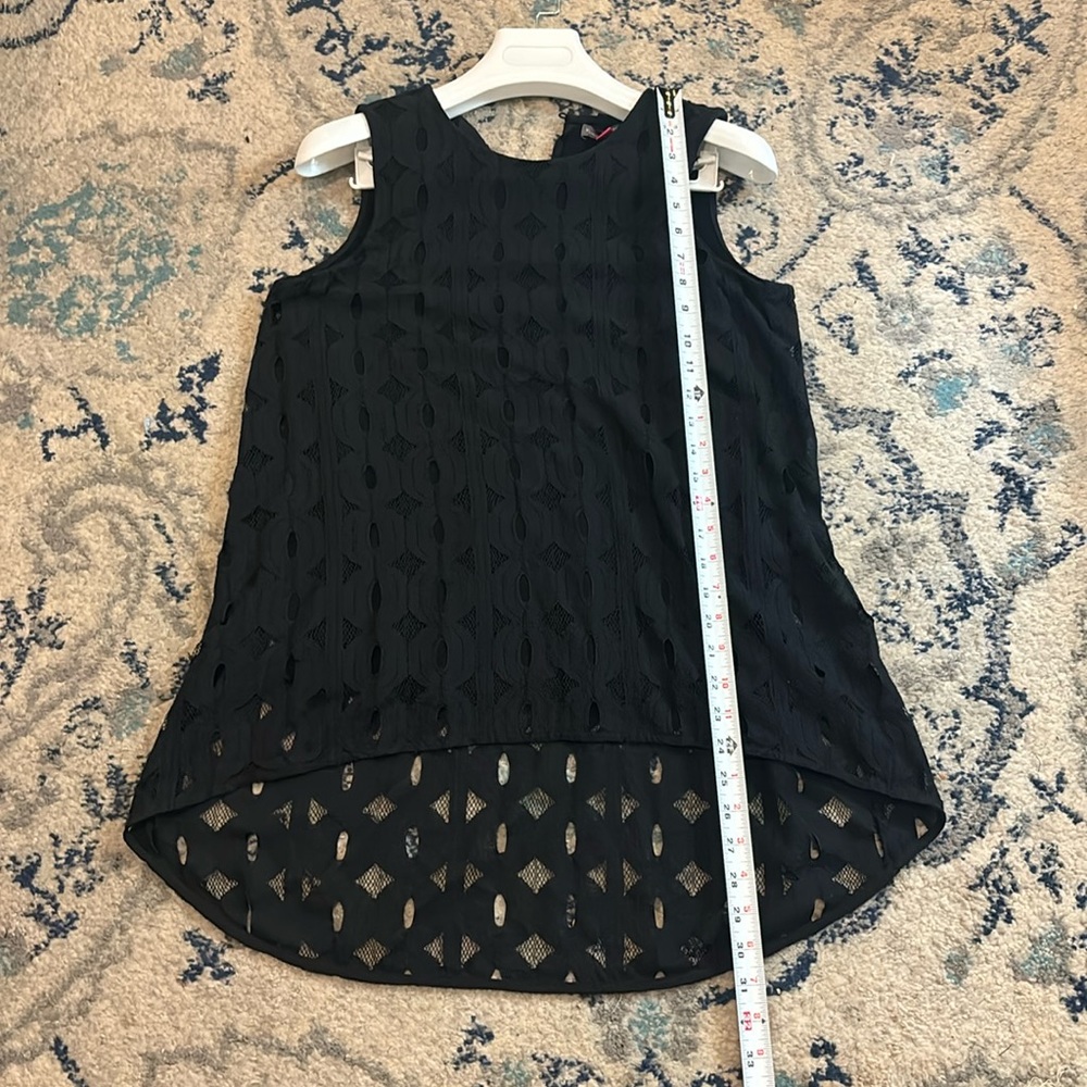 Black Vince Cammarota eyelet lace high low top sz S - Picture 5 of 8